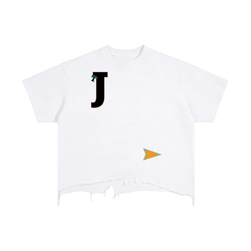 Team Jesus S1 Boxy Distressed Hem T-Shirt