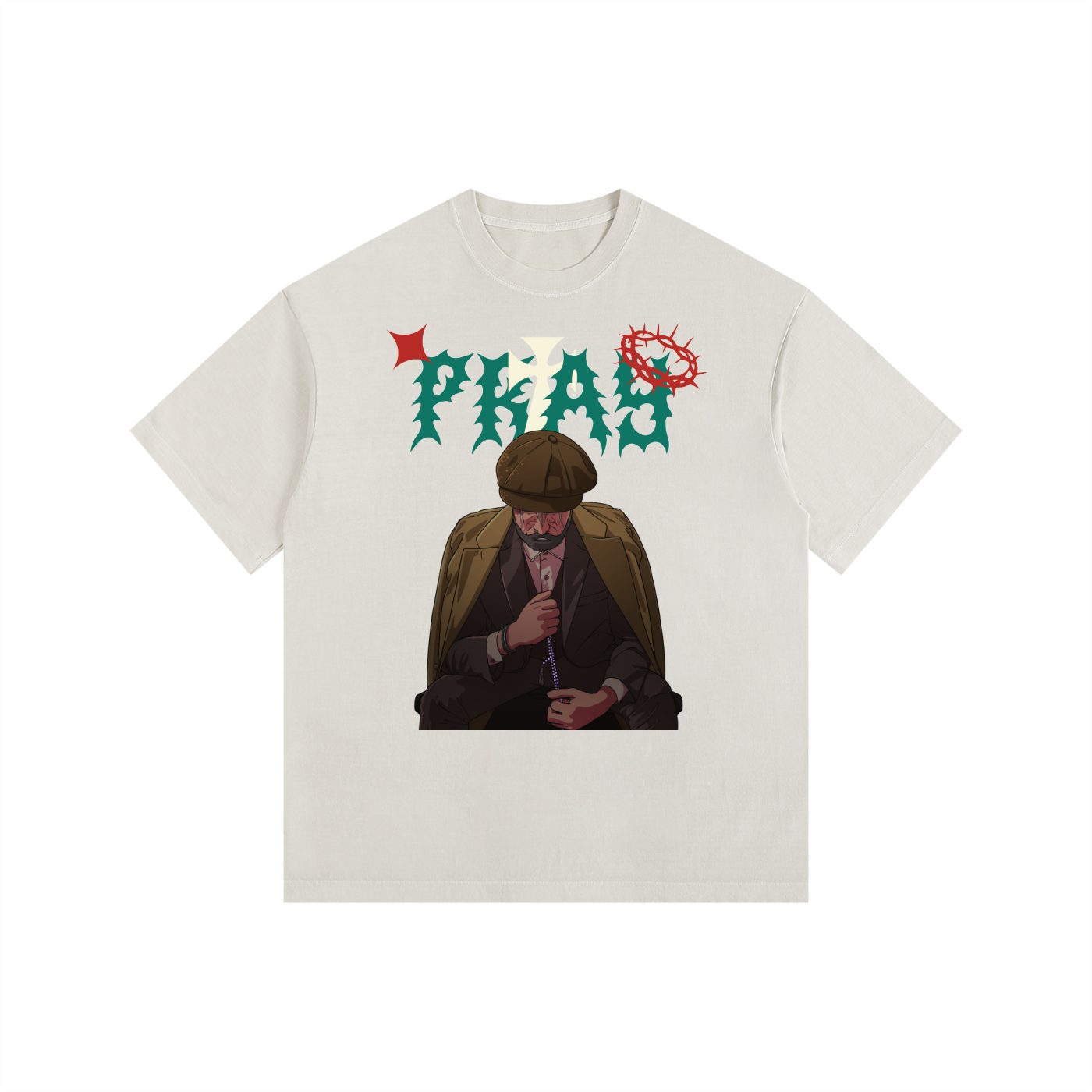 Oversize Tee,Pray,Tee,New Arrivals