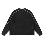 Genesis S4 Mineral Wash Piping Raw Hem Sweatshirt
