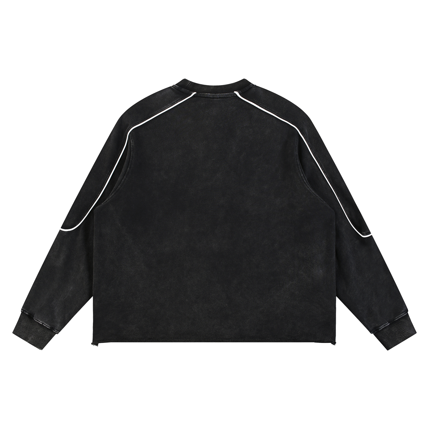 Genesis S4 Mineral Wash Piping Raw Hem Sweatshirt
