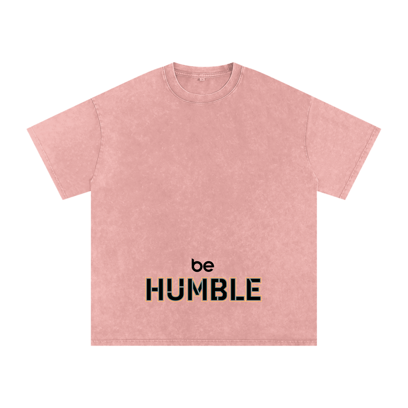 Be Humble S1 Snow Washed Oversized Cotton T-Shirt