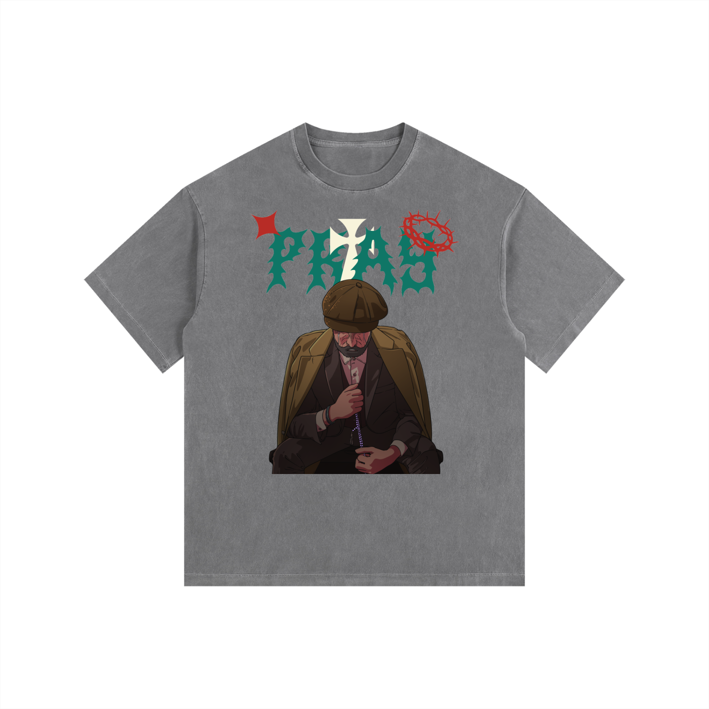 Oversize Tee,Pray,Tee,New Arrivals