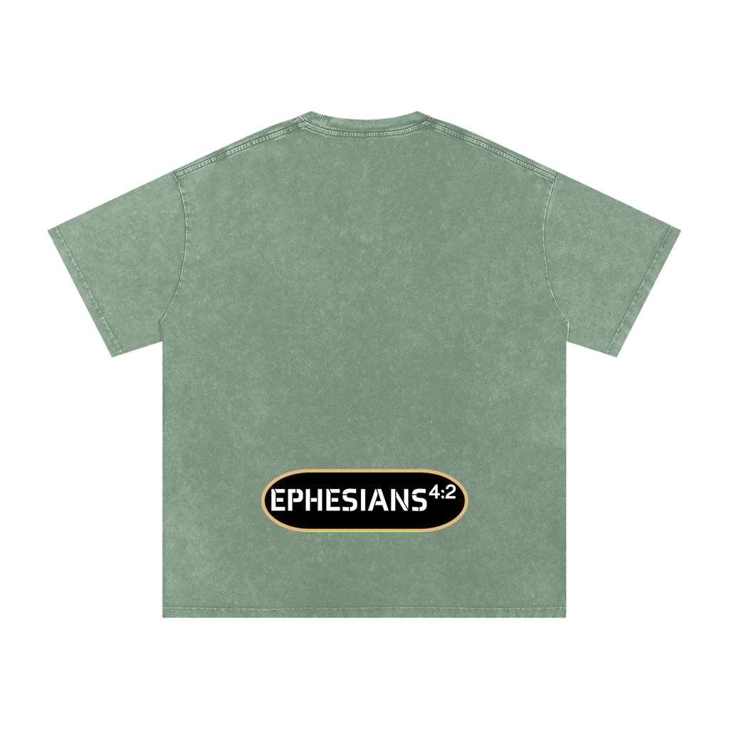 Be Humble S1 Snow Washed Oversized Cotton T-Shirt