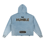 Be Humble S1 Vintage Washed Frayed-Hem Hoodie