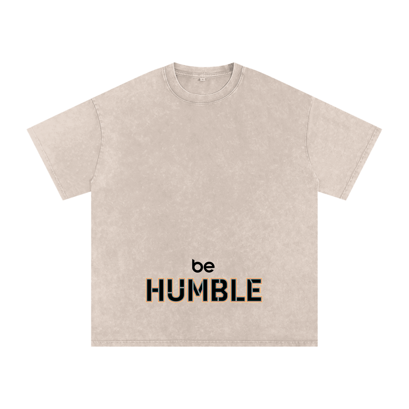 Be Humble S1 Snow Washed Oversized Cotton T-Shirt