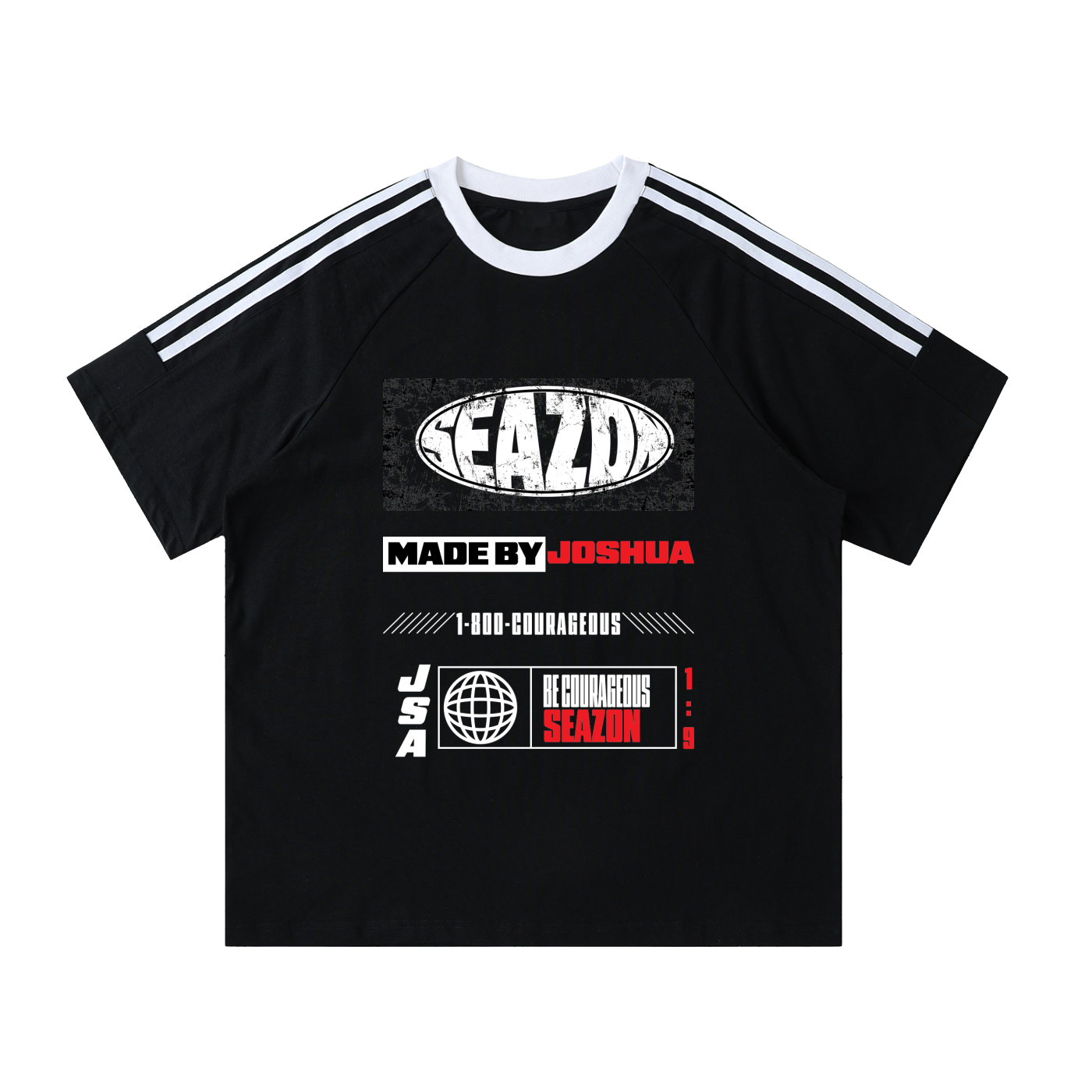 Be Couargeous S4 Stripe Tee