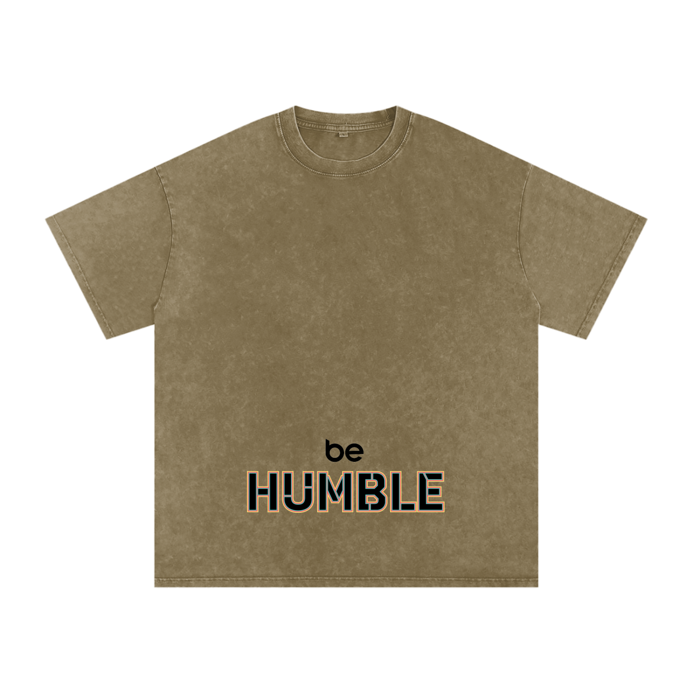 Be Humble S1 Snow Washed Oversized Cotton T-Shirt