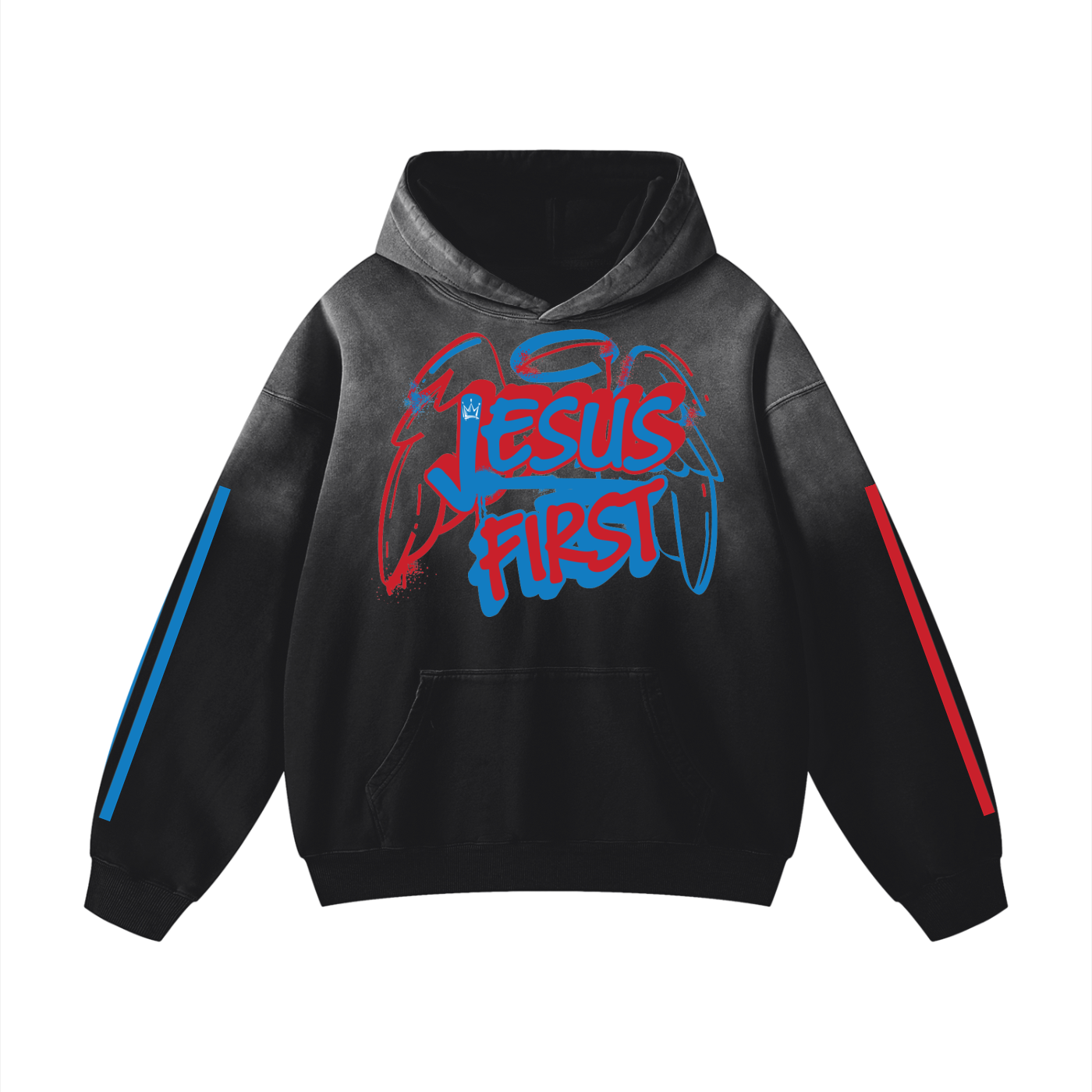God First S3 Heavyweight Sunfade Oversized Hoodie