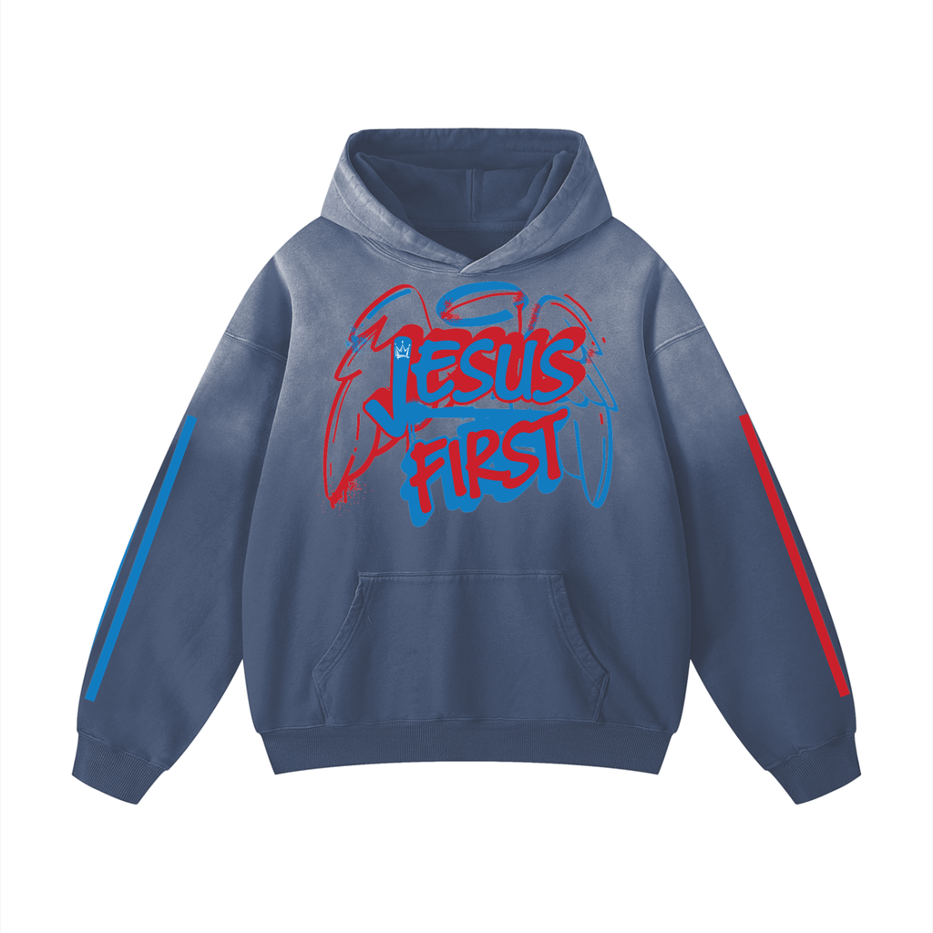 God First S3 Heavyweight Sunfade Oversized Hoodie