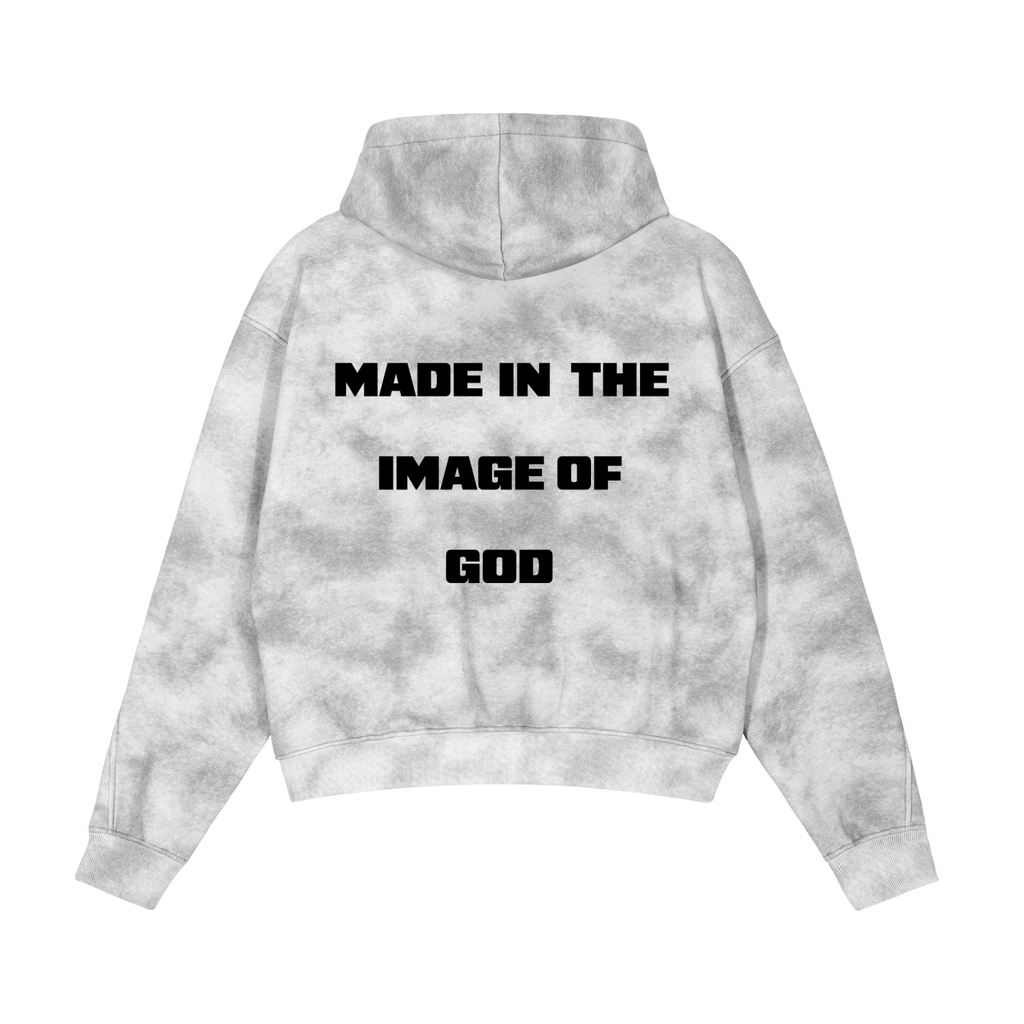 Created S2 Dirty Washed Zip-Up Fleece Hoodie