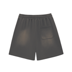 Pray S5 Sun Fade Raw Edge Cotton Shorts