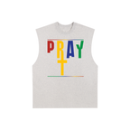 Pray S7 Raw Edge Cotton Tank Top