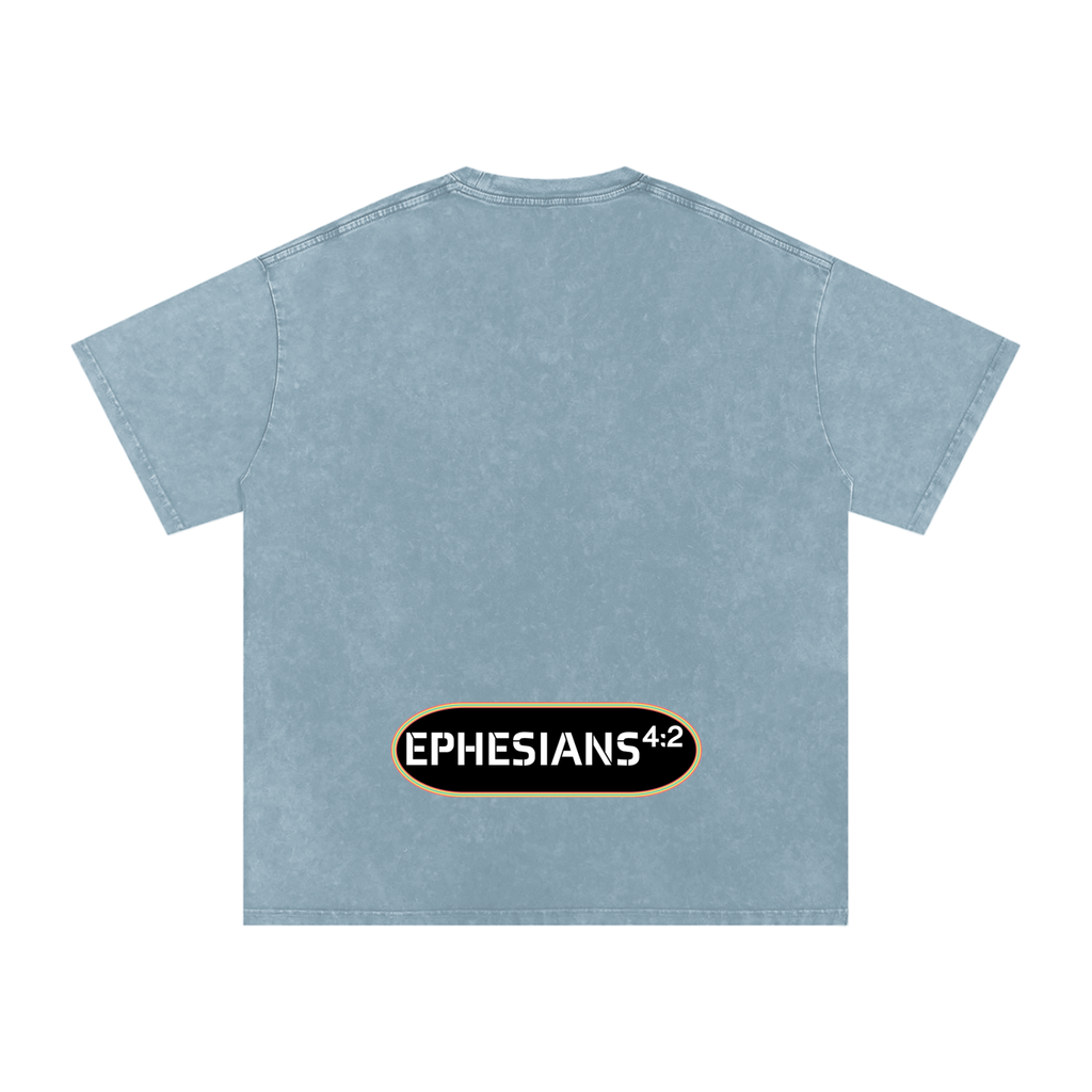 Be Humble S1 Snow Washed Oversized Cotton T-Shirt