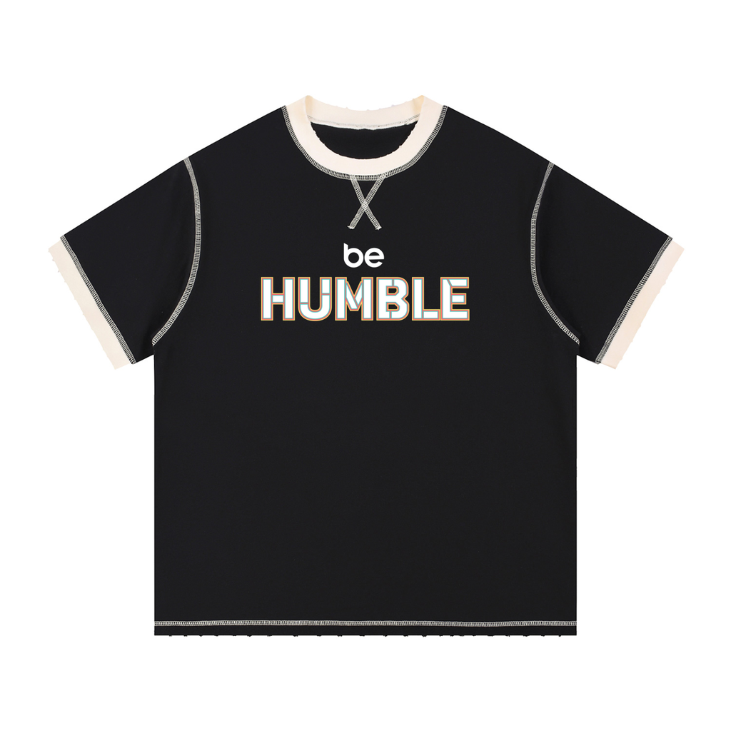 Be Humble S1 Contrast-Stitched Cotton T-Shirt