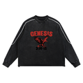 Genesis S4 Mineral Wash Piping Raw Hem Sweatshirt