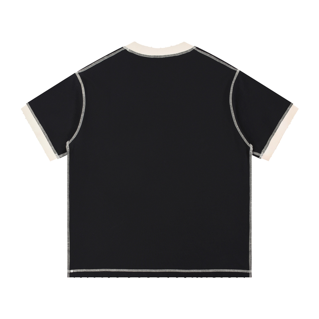 Pray S5 Contrast-Stitched Cotton T-Shirt
