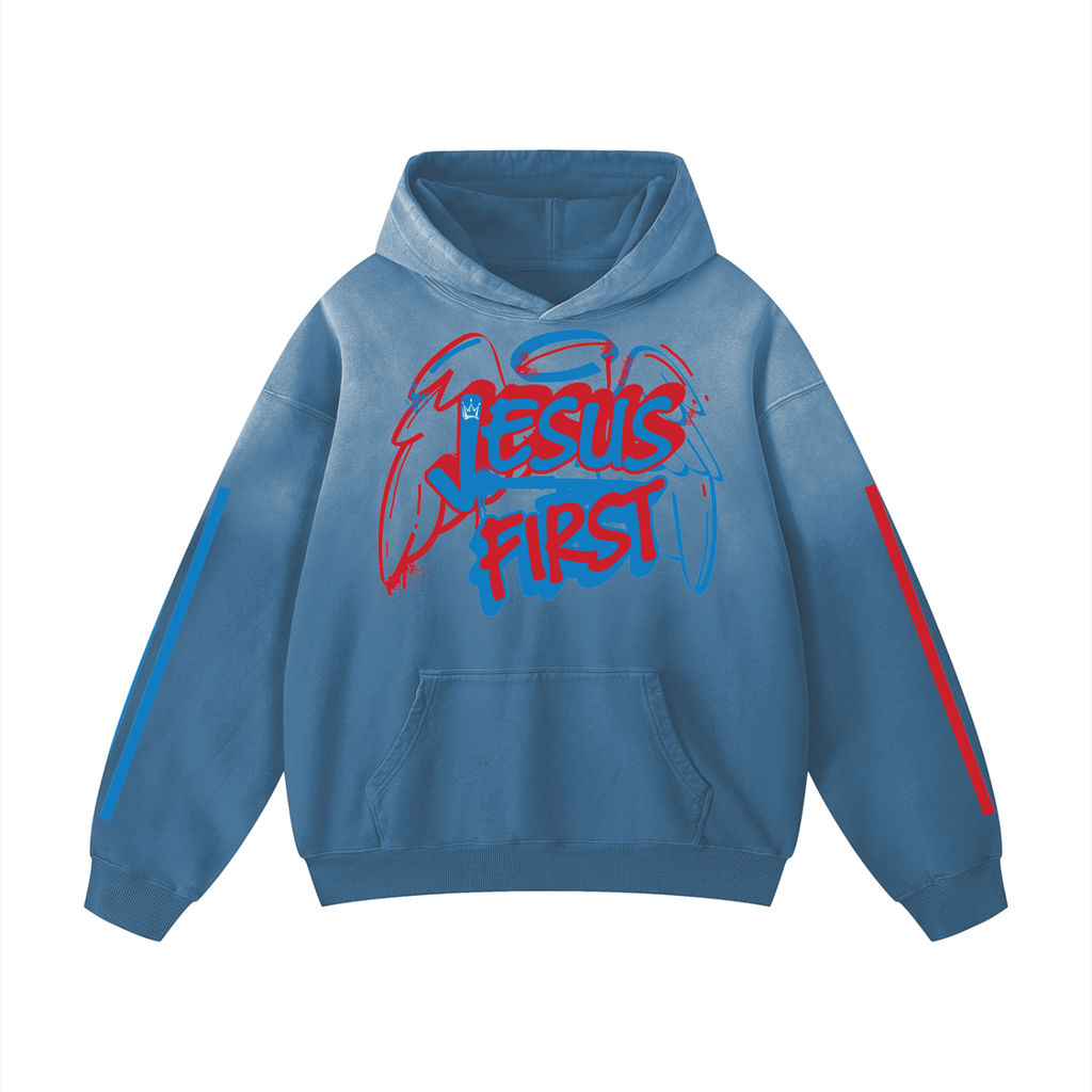 God First S3 Heavyweight Sunfade Oversized Hoodie