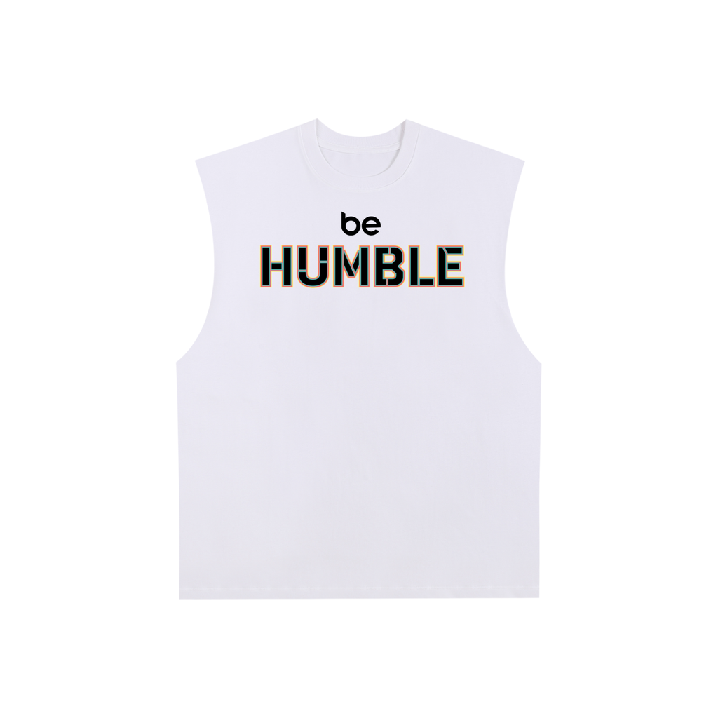 Be Humble S1 Raw Edge Cotton Tank Top