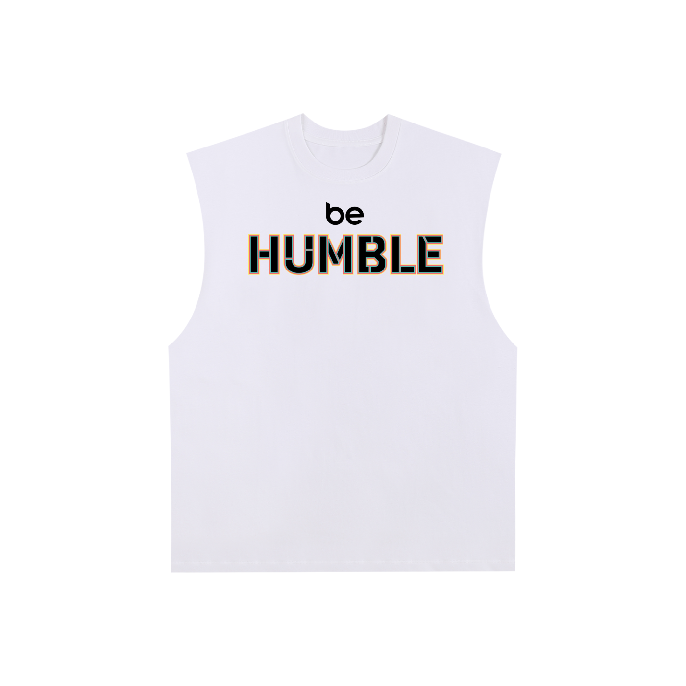 Be Humble S1 Raw Edge Cotton Tank Top