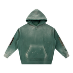 Be Humble S1 Vintage Washed Frayed Fleece Hoodie