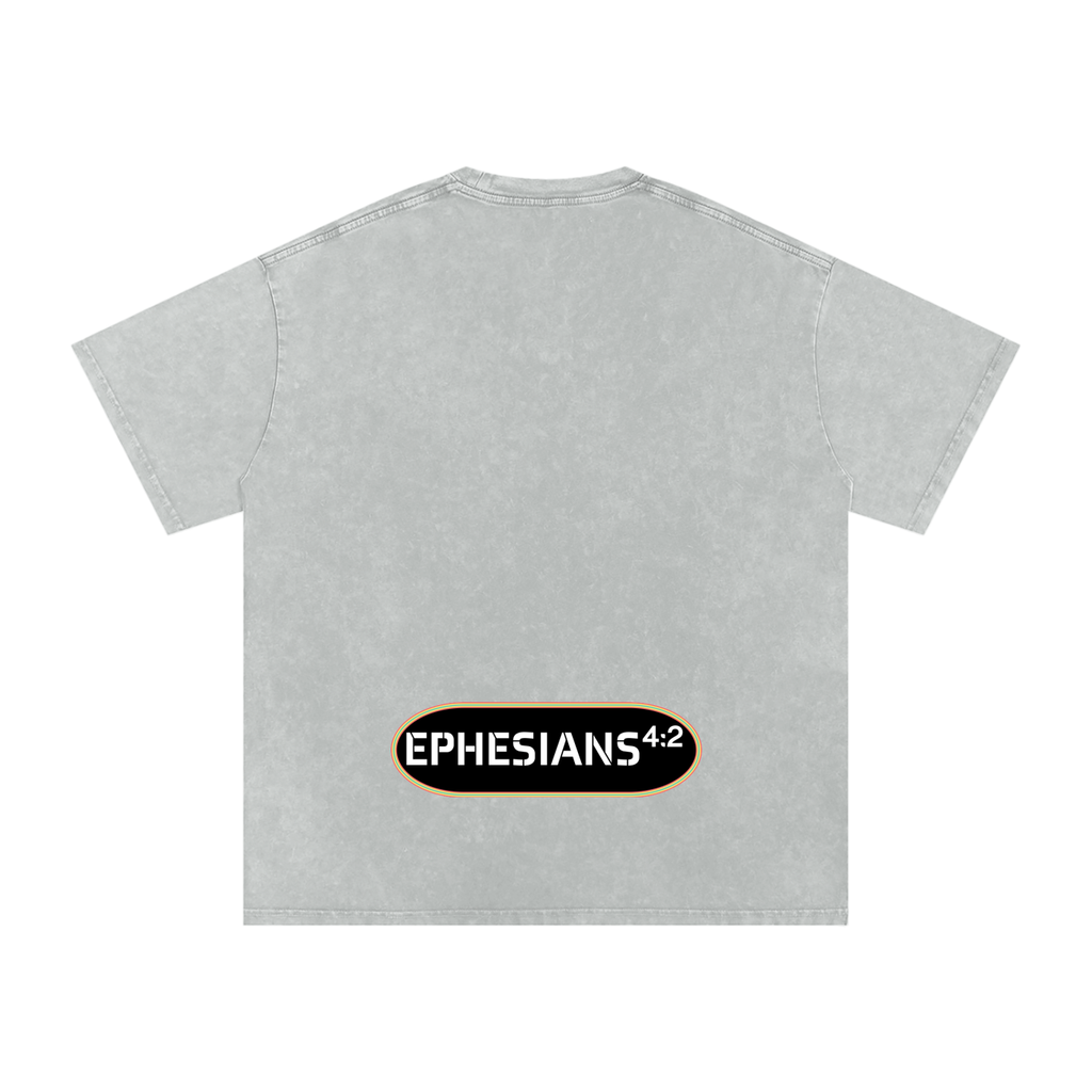 Be Humble S1 Snow Washed Oversized Cotton T-Shirt