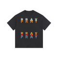 Pray S5 Vintage Washed Oversized Cotton T-Shirt