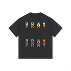 Pray S5 Vintage Washed Oversized Cotton T-Shirt