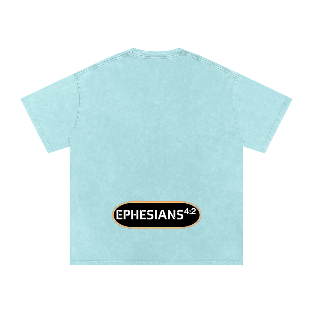 Be Humble S1 Snow Washed Oversized Cotton T-Shirt