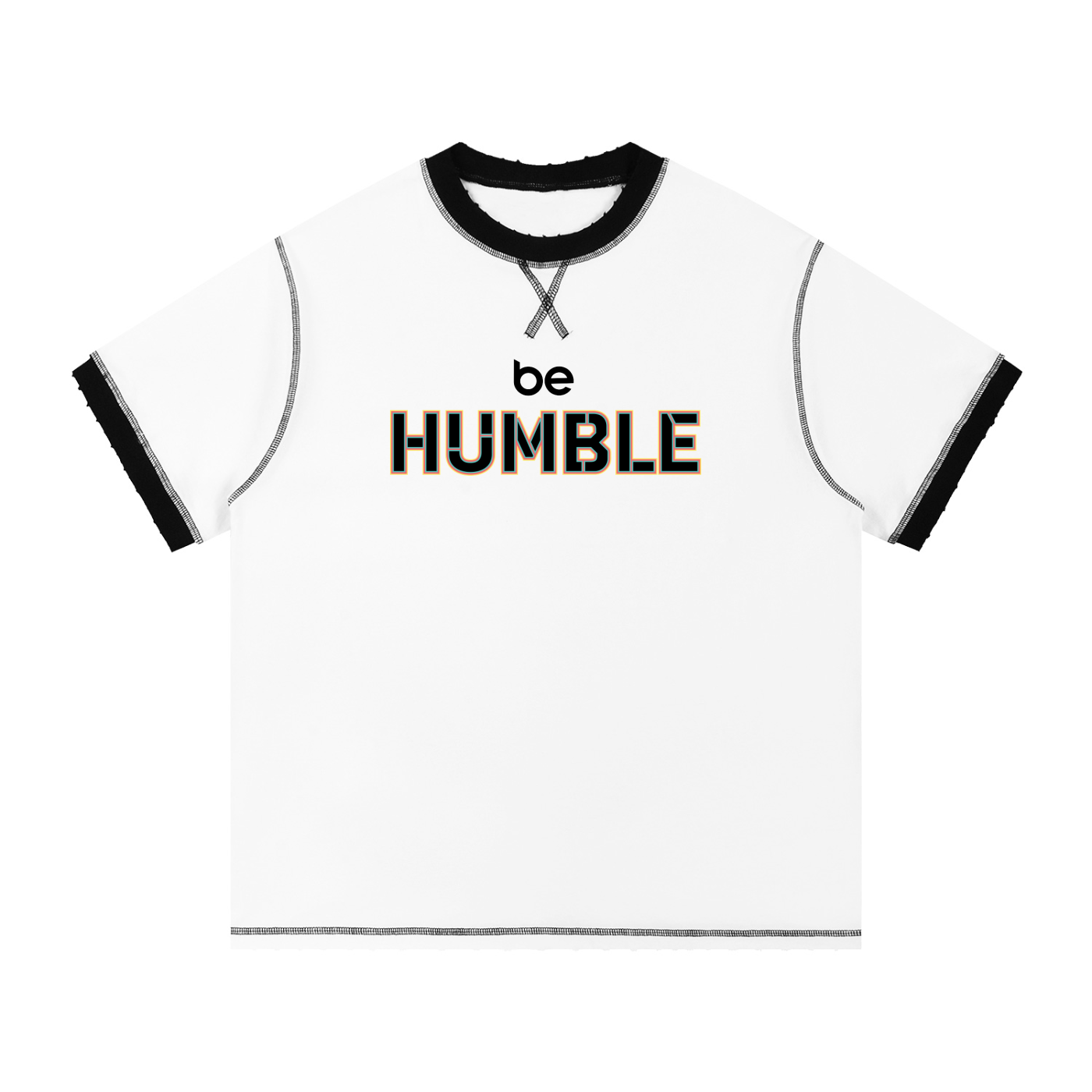 Be Humble S1 Contrast-Stitched Cotton T-Shirt