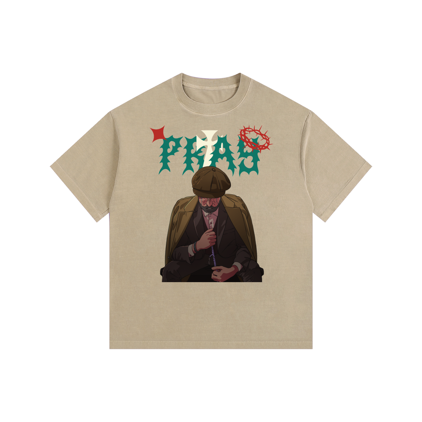 Oversize Tee,Pray,Tee,New Arrivals