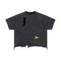 Team Jesus S1 Boxy Distressed Hem T-Shirt