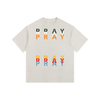 Pray S5 Vintage Washed Oversized Cotton T-Shirt