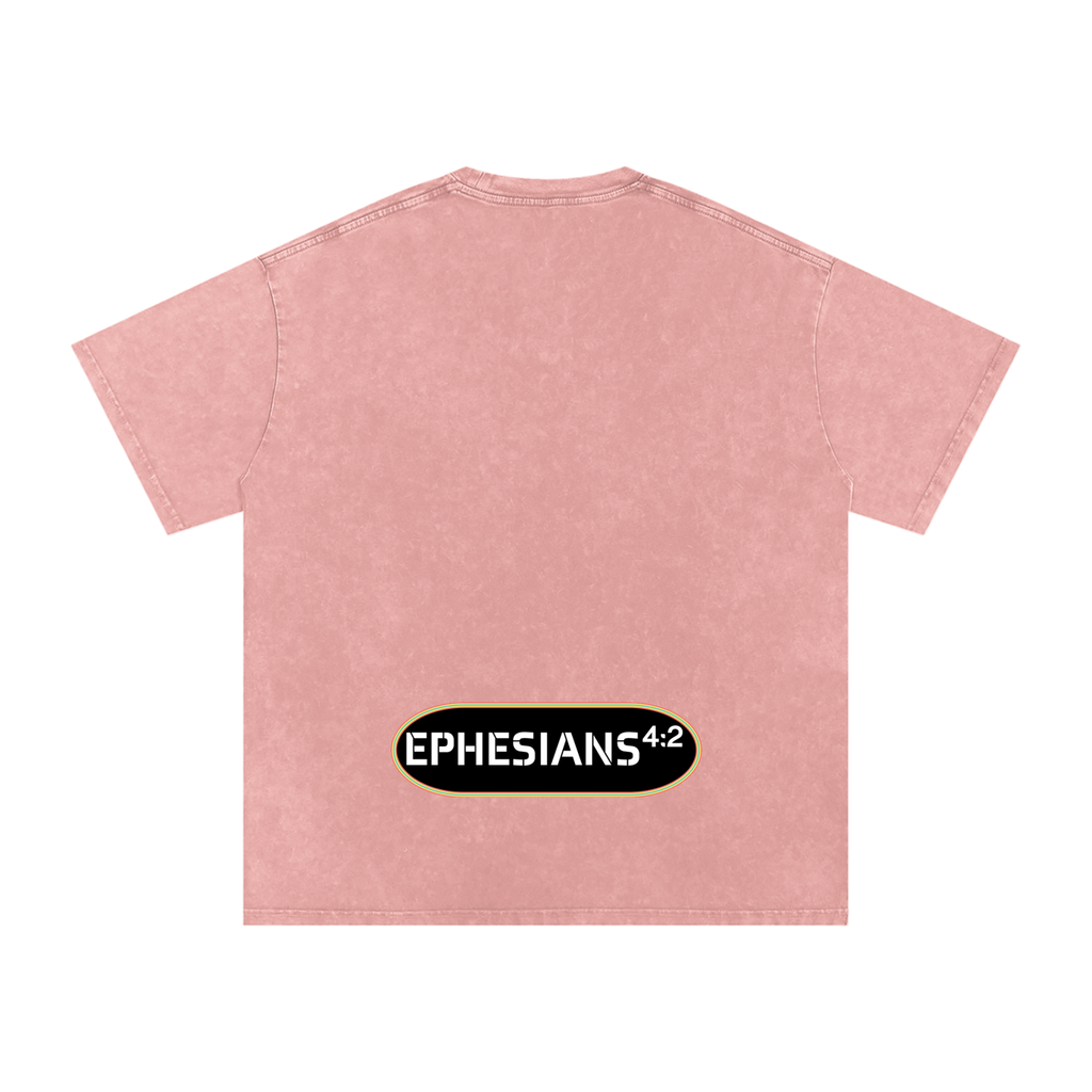 Be Humble S1 Snow Washed Oversized Cotton T-Shirt