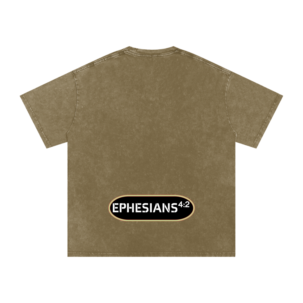 Be Humble S1 Snow Washed Oversized Cotton T-Shirt